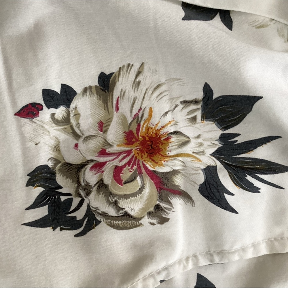 BRAND BAZAR FLORAL WHITE PANTS - Picture 5 of 10